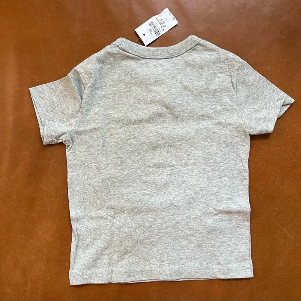 GAP Baby Gray Dinosaur UFO Cotton Tee, 18-24mo - NEW